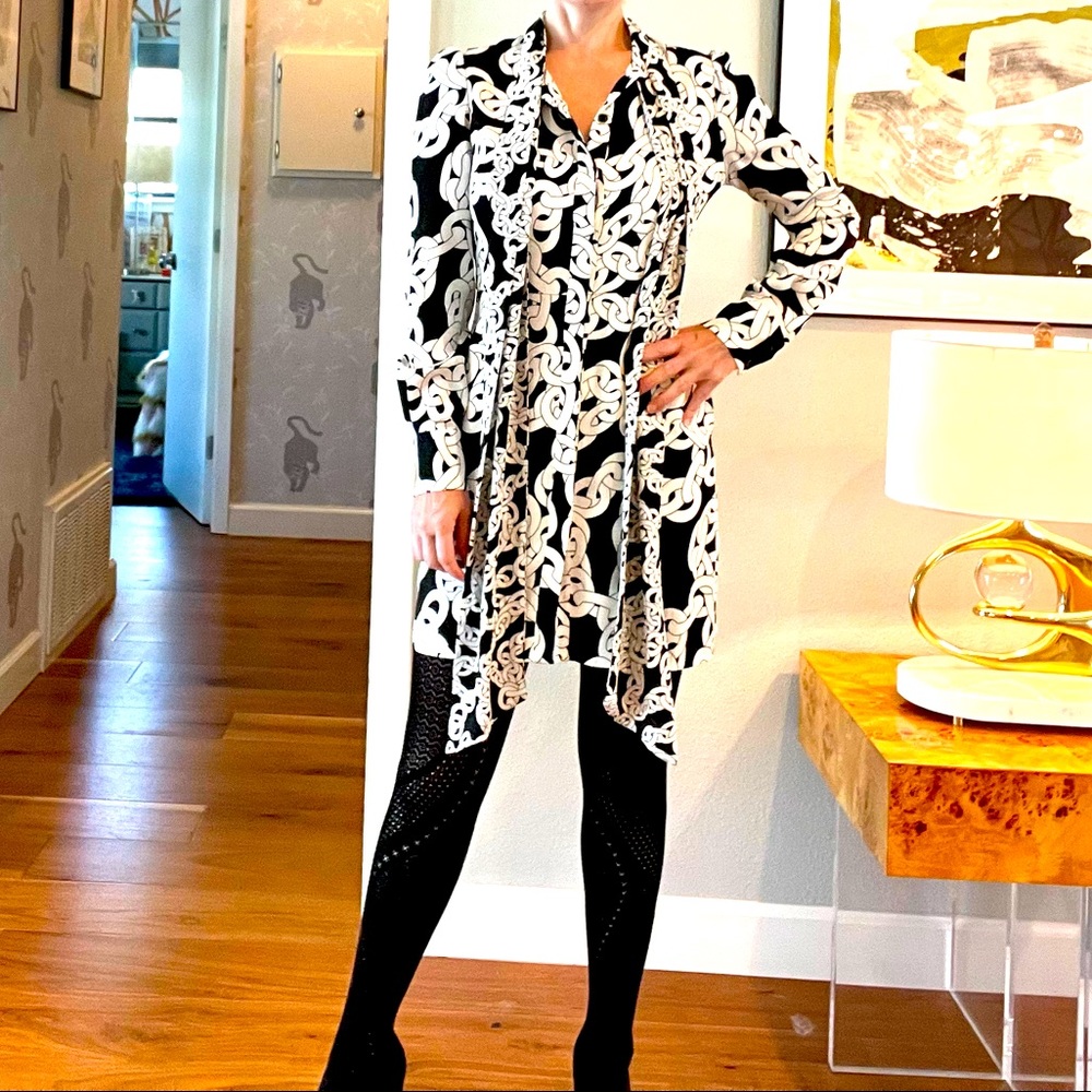 DVF Silk jacket/top with scarf